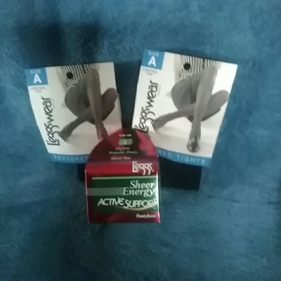 Vintage L'eggs Pantyhose & Textured Tights - Picture 1 of 4